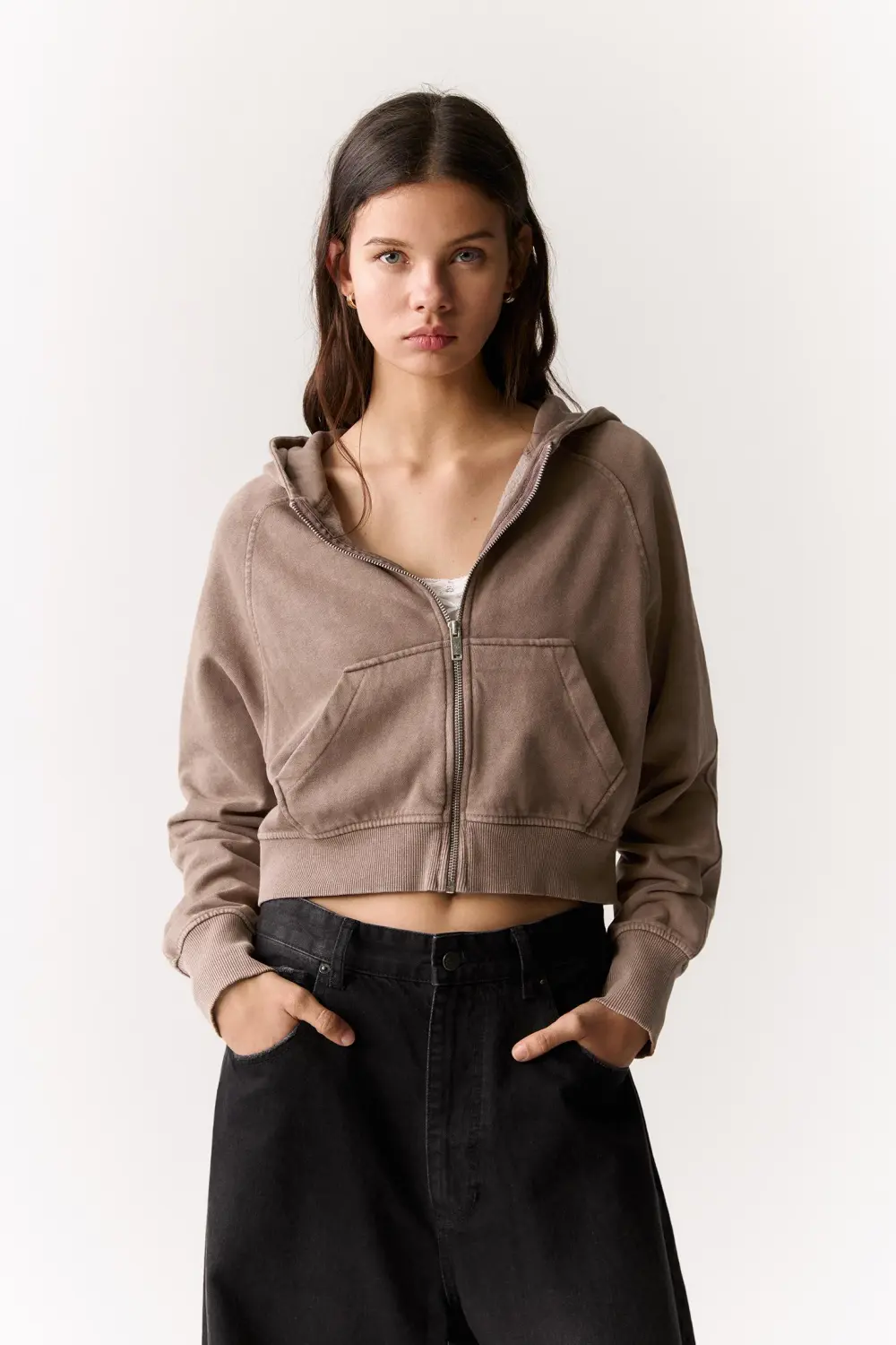Sudadera capucha cremallera