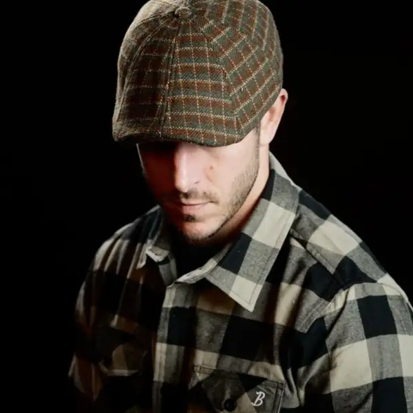 The Harvestland Boston Scally Cap - Plaid