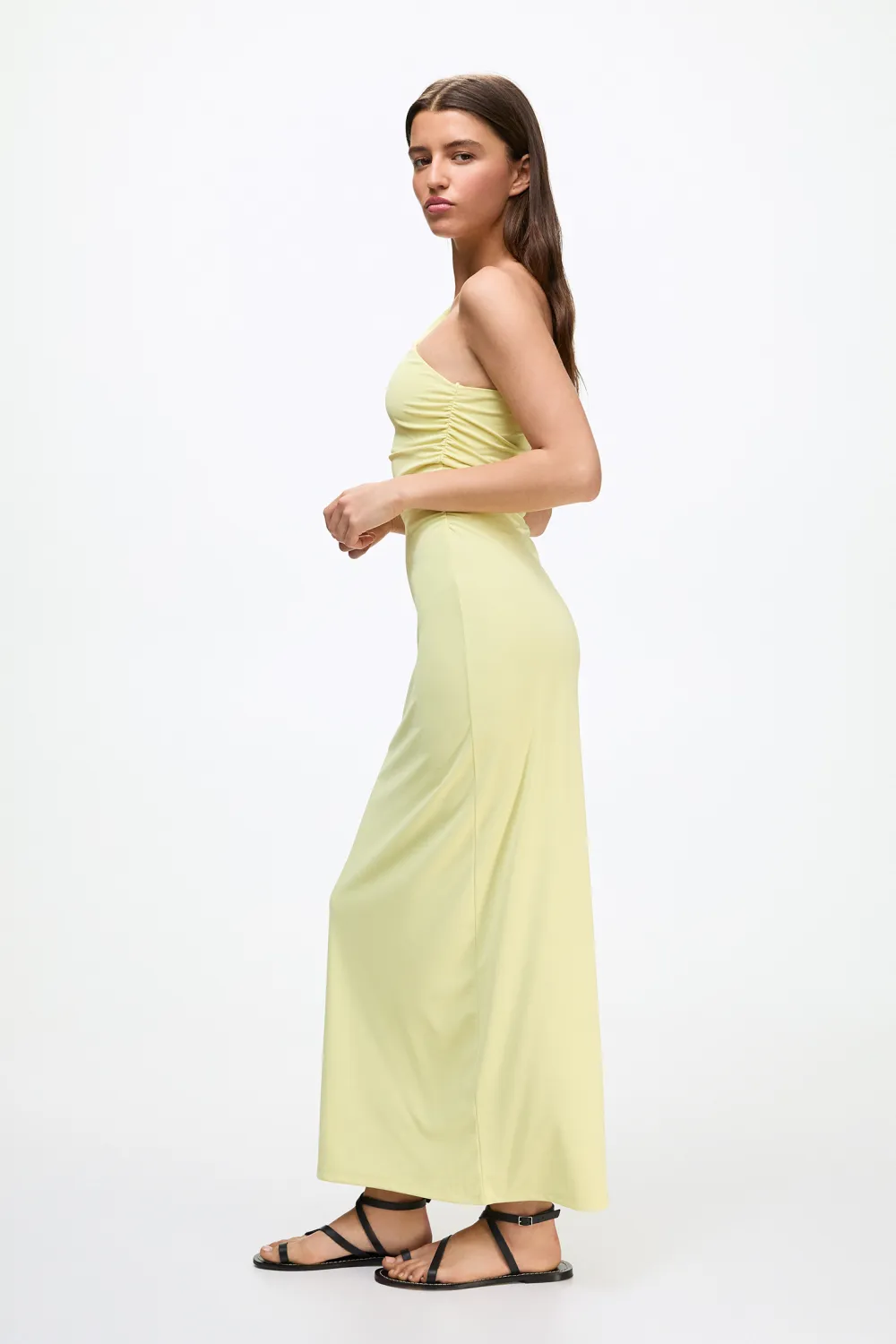 Vestido midi asimétrico