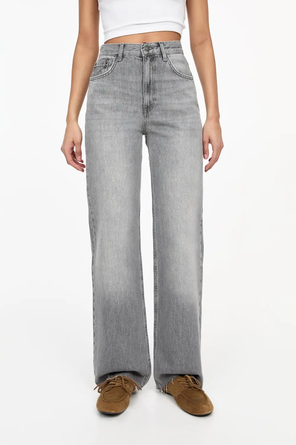 Jeans rectos tiro alto