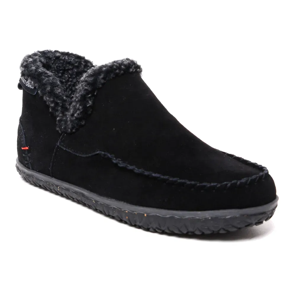 Minnetonka Women's Taren Suede Slip On Bootie Slippers