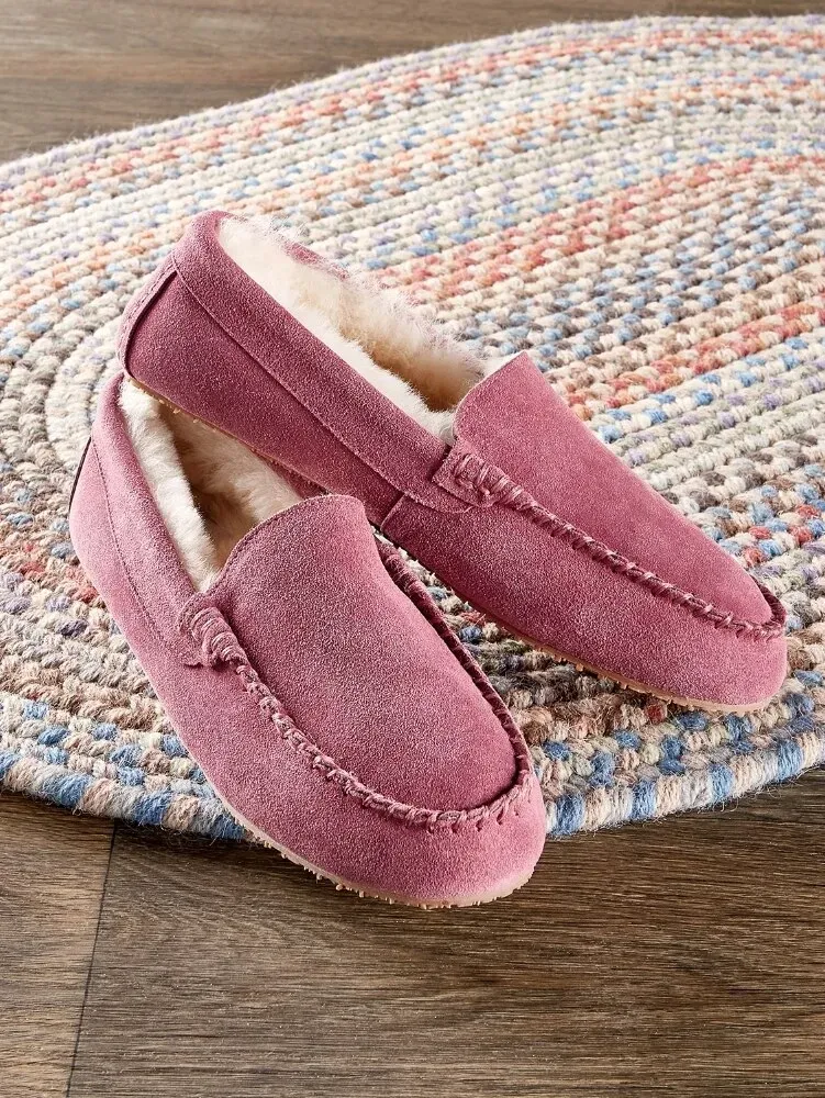 Women's Sheepskin Slip-On Moccasins