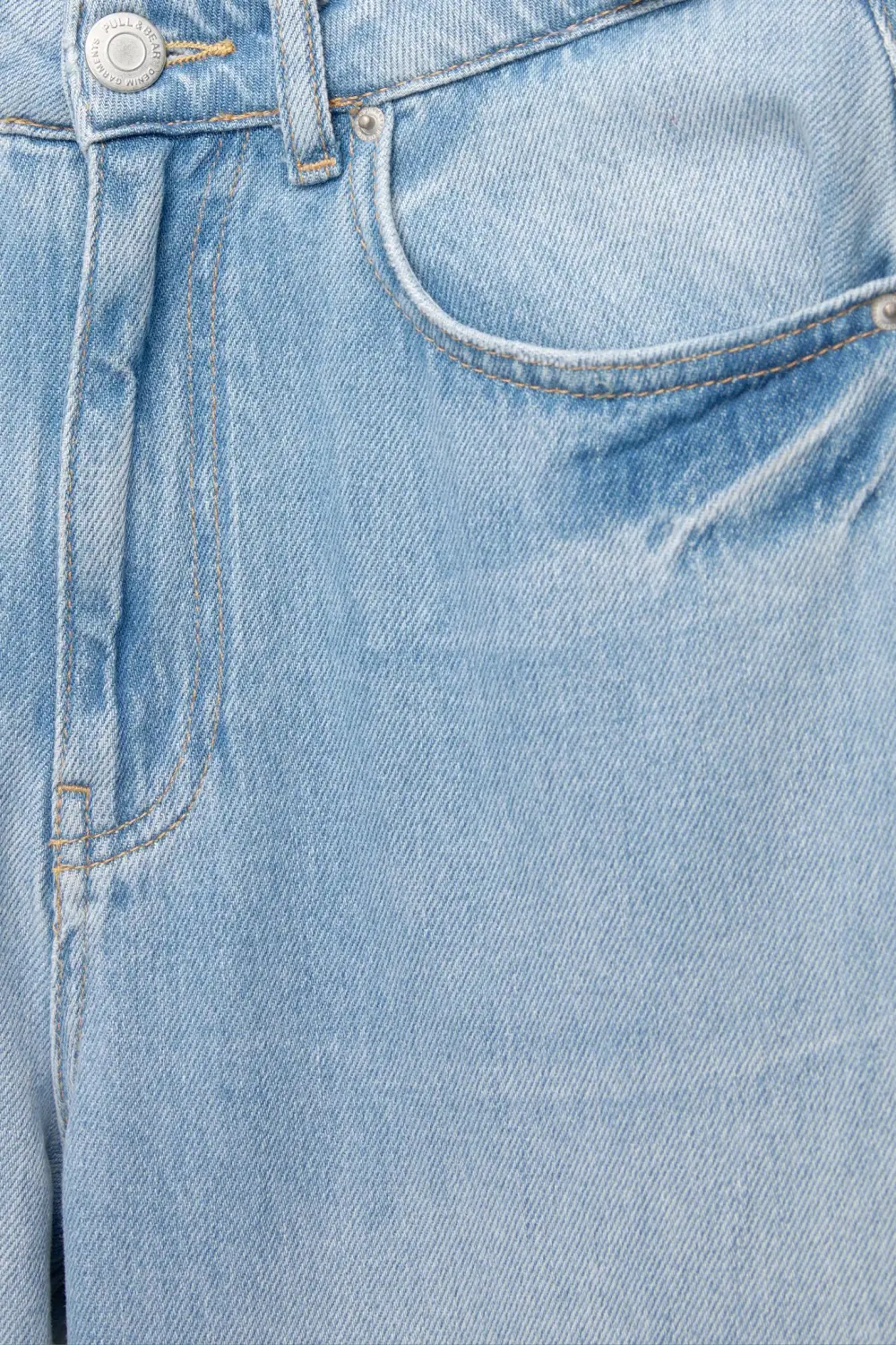 Jeans baggy wide leg detalle trabillas