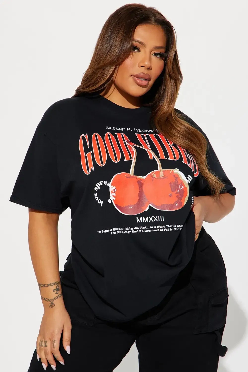 Good Vibes Spread The Love SHort Sleeve Tee - Black