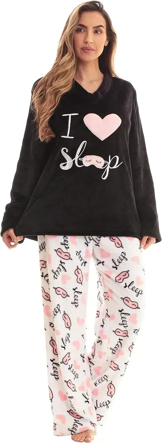 Plush Pajama Sets for Women