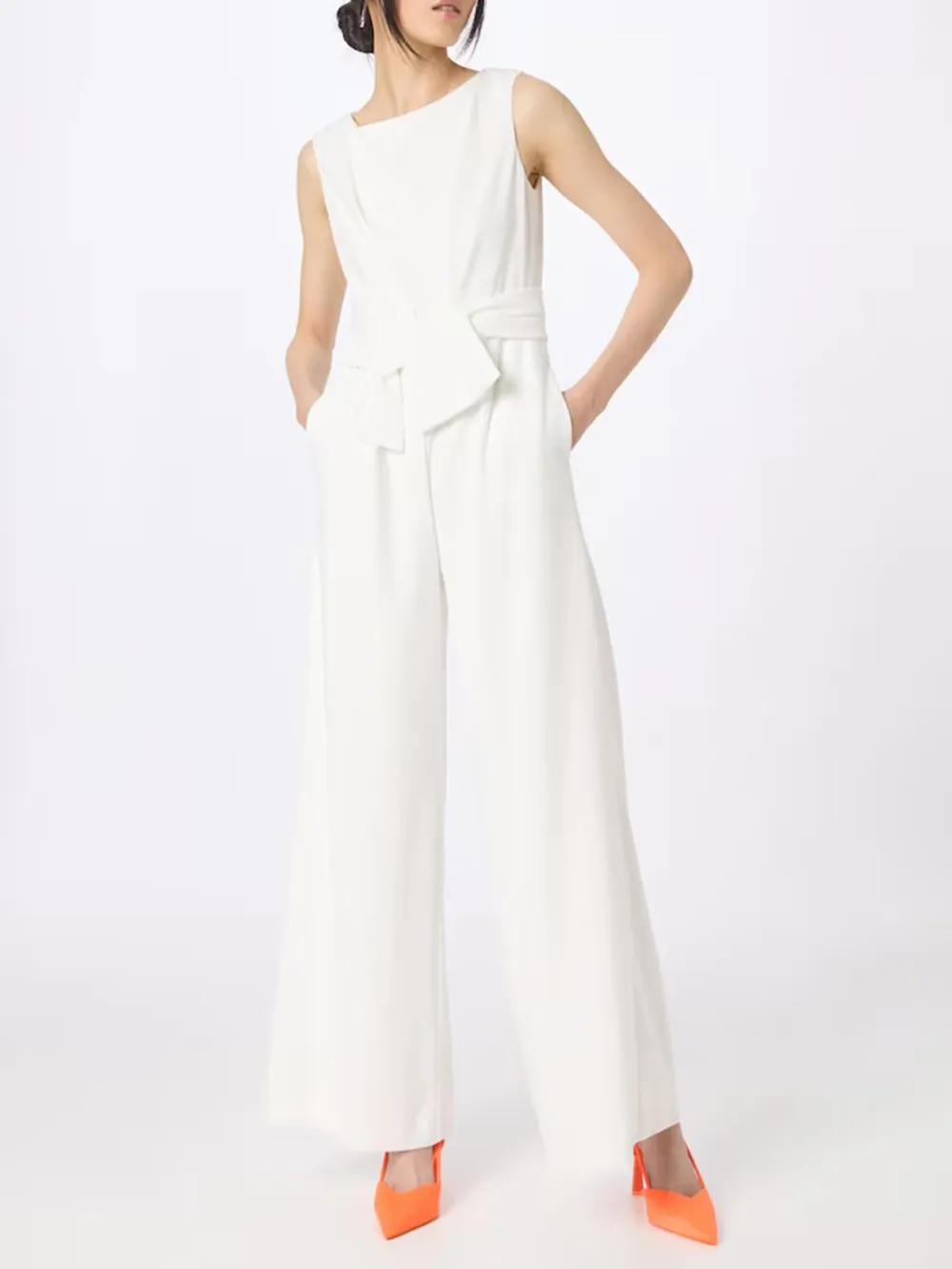 Crew Neck Casual Style Jumpsuit