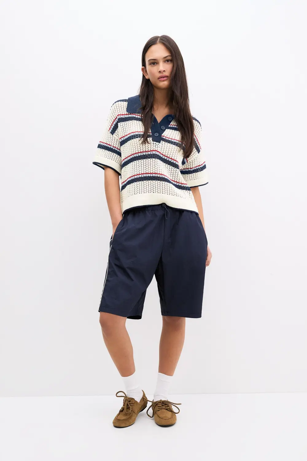 Polo rayas crochet