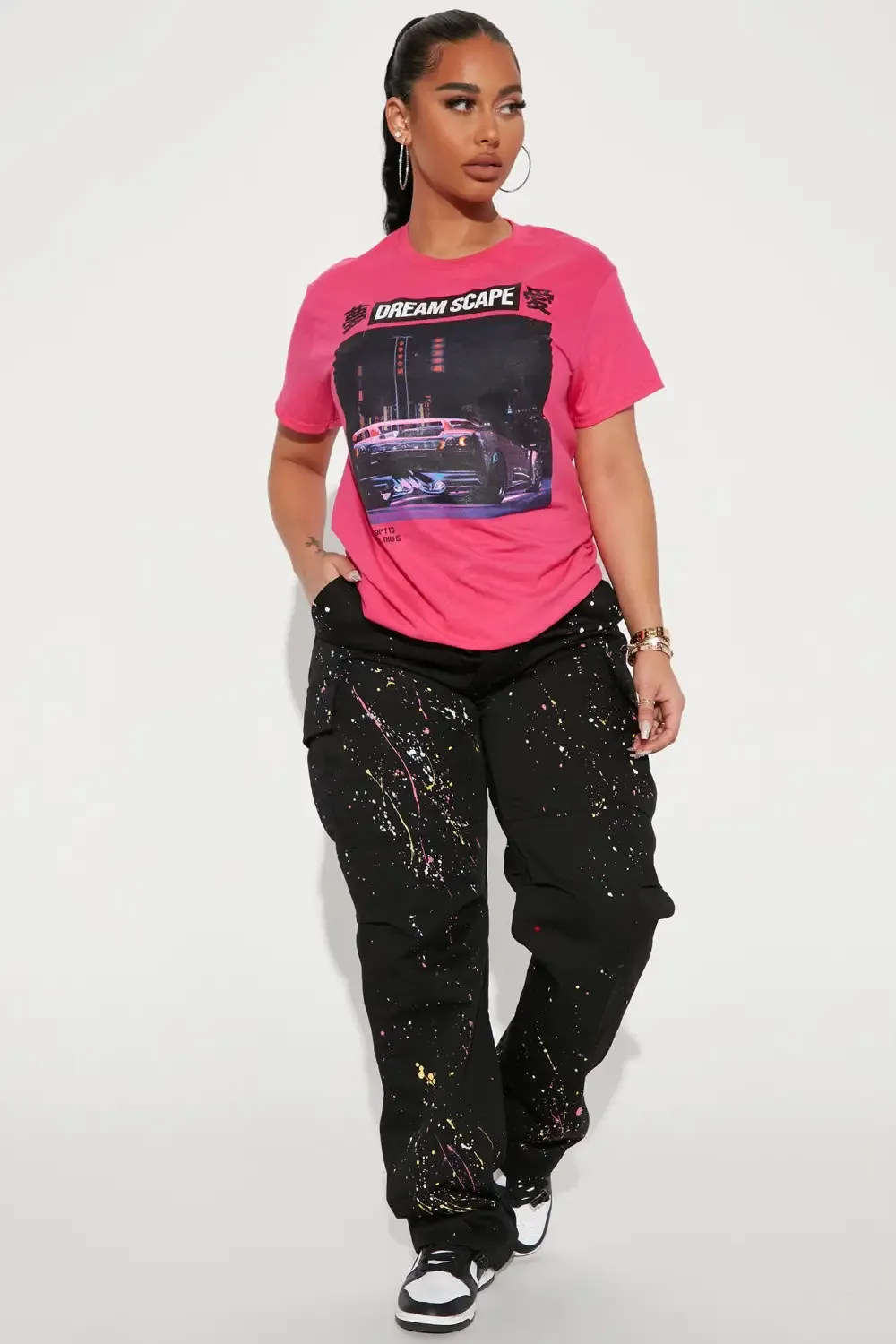 Dream Scape Short Sleeve Tee - Pink