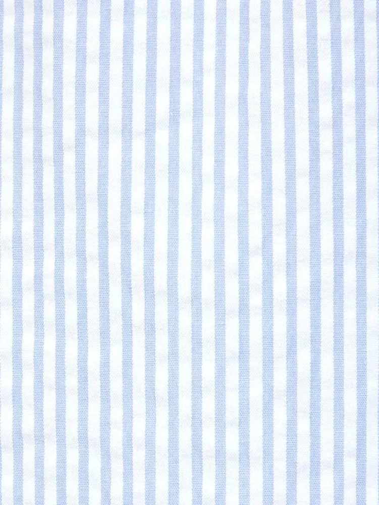 Striped Seersucker Shirt Dress