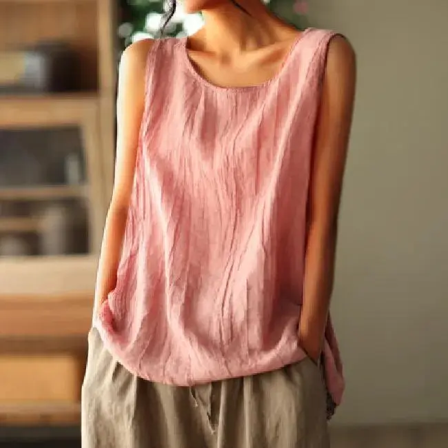 Solid Color Simple Sleeveless Tank Top