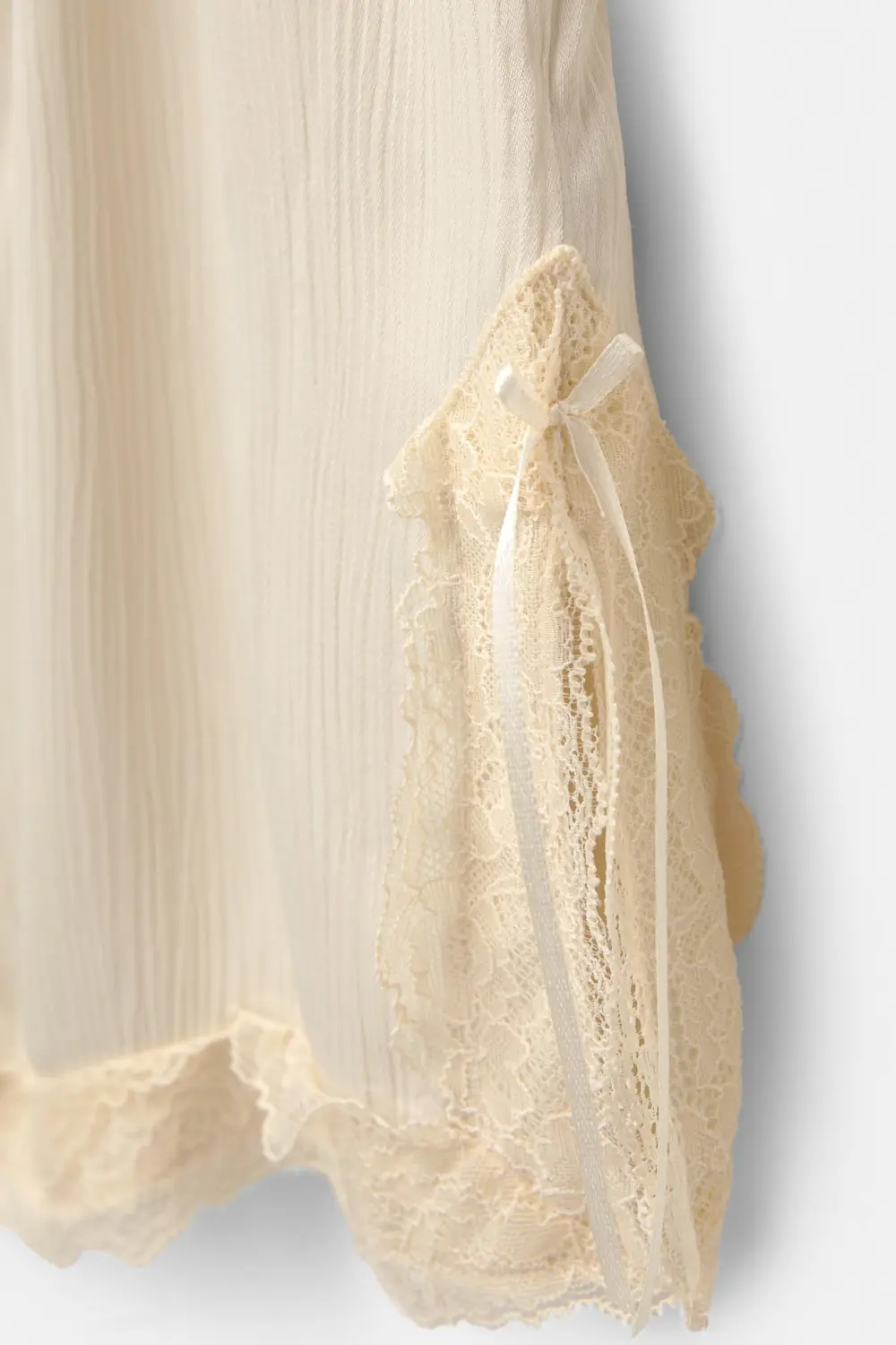 Strappy lace-trimmed camisole top