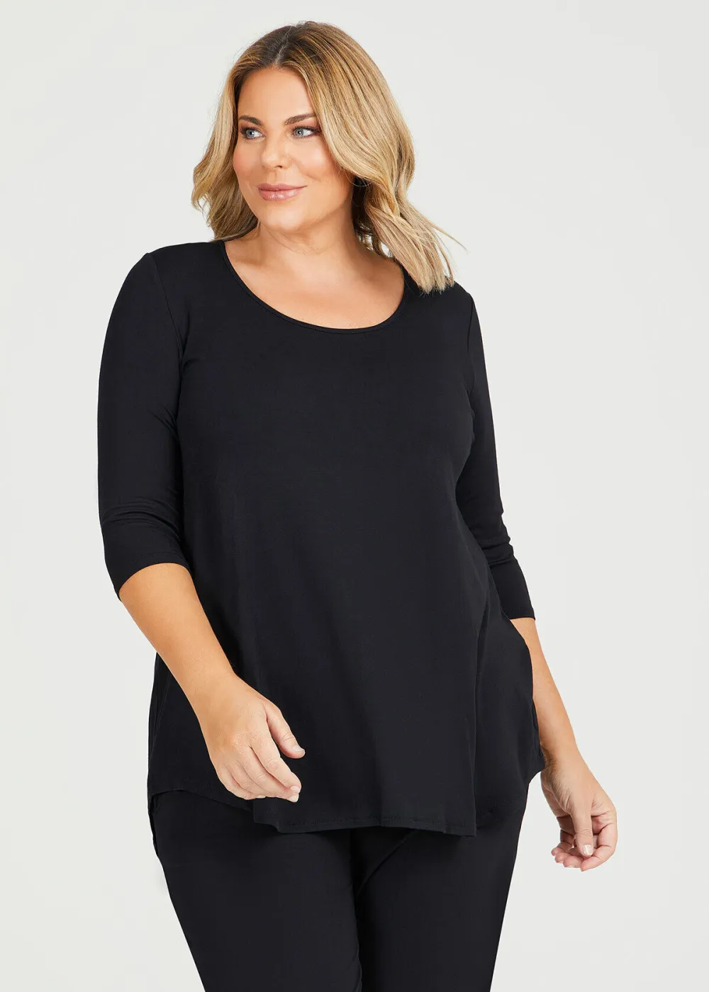 Bamboo Base 3/4 Sleeve Top