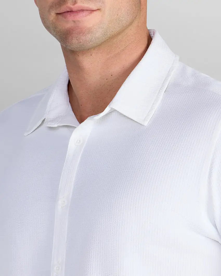 Seersucker Short Sleeve Button Down