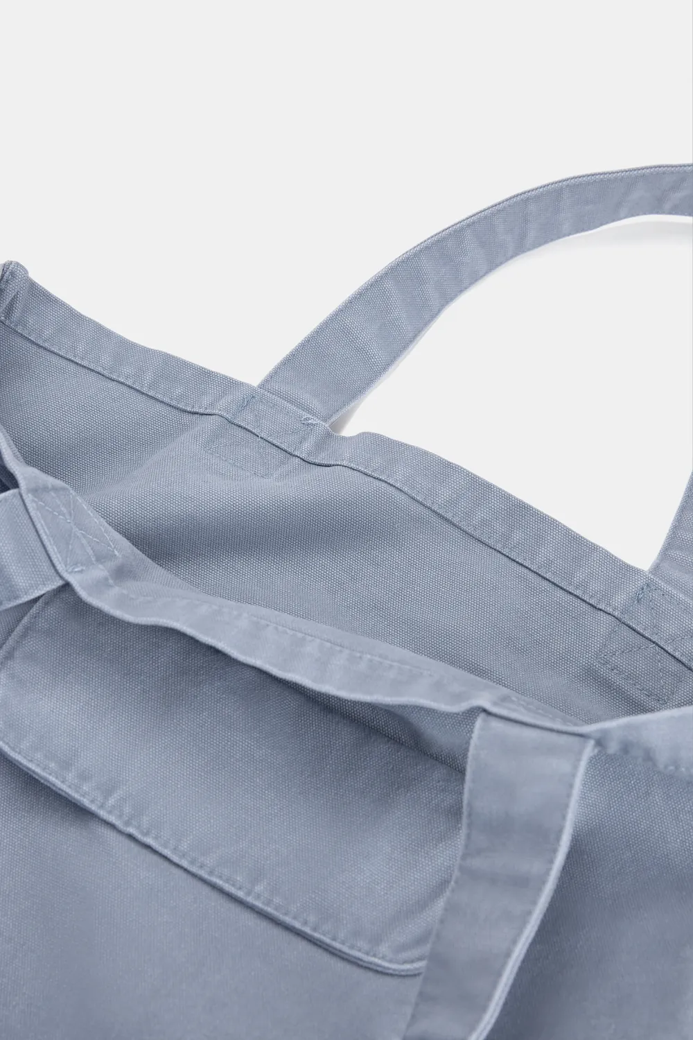 Bolso shopper canvas bolsillo