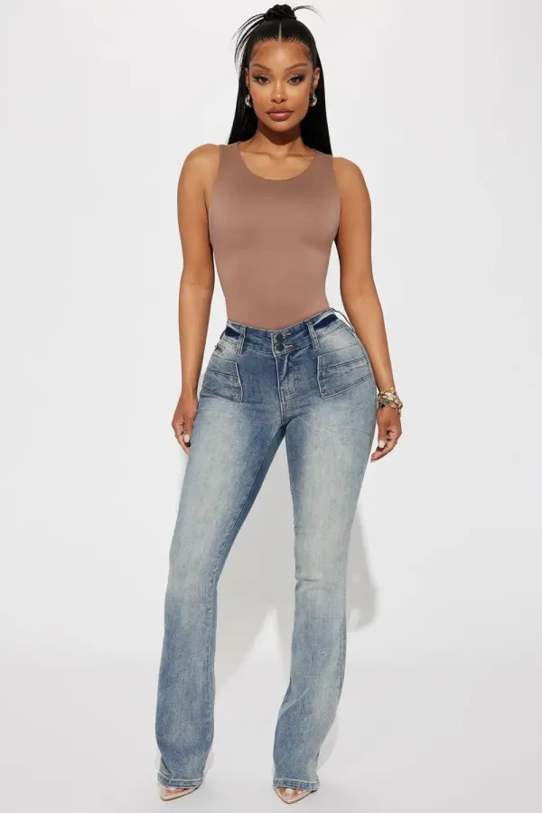 Travel Through Time Stretch Bootcut Jeans - Vintage Wash