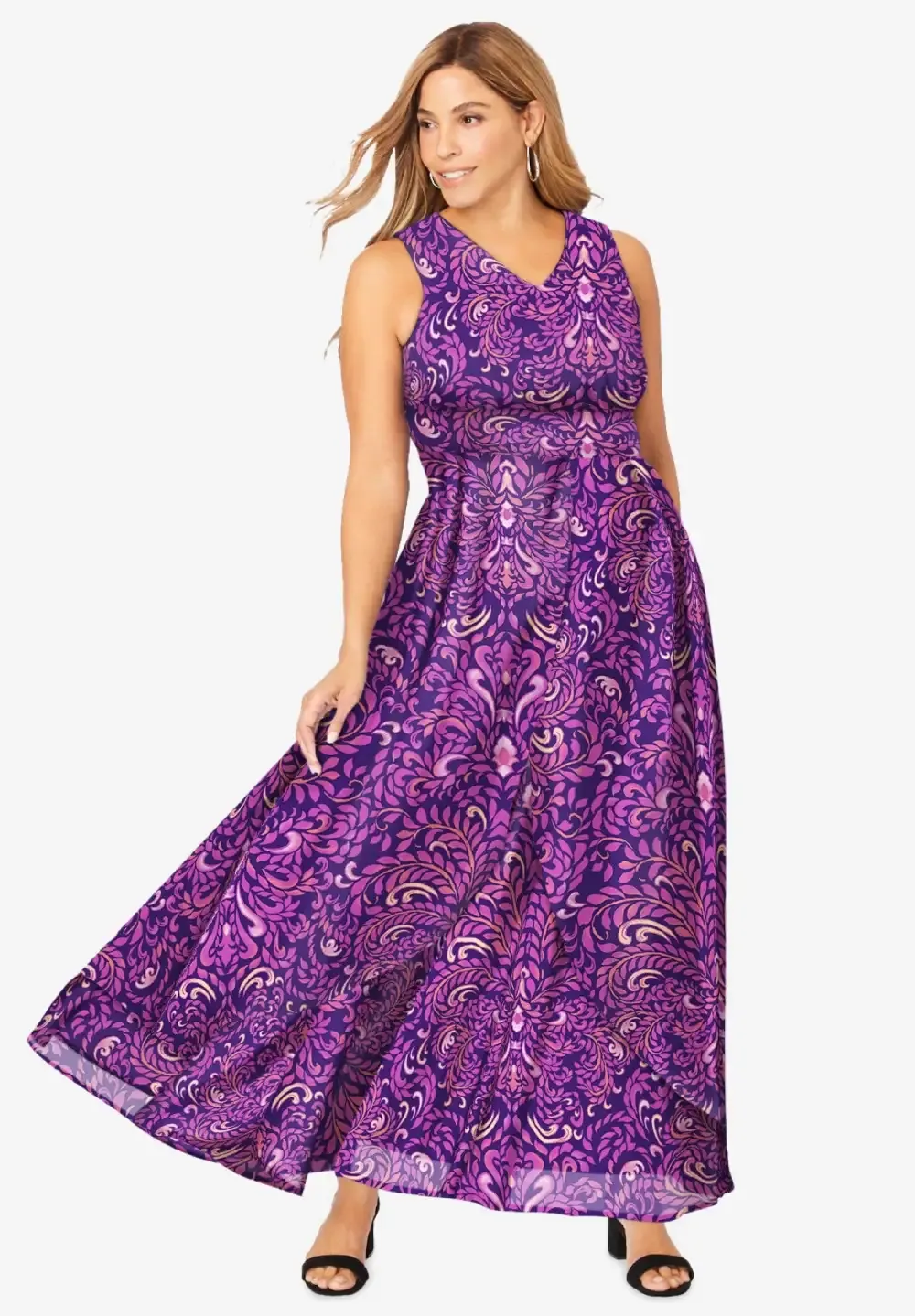 Georgette Flyaway Maxi Dress