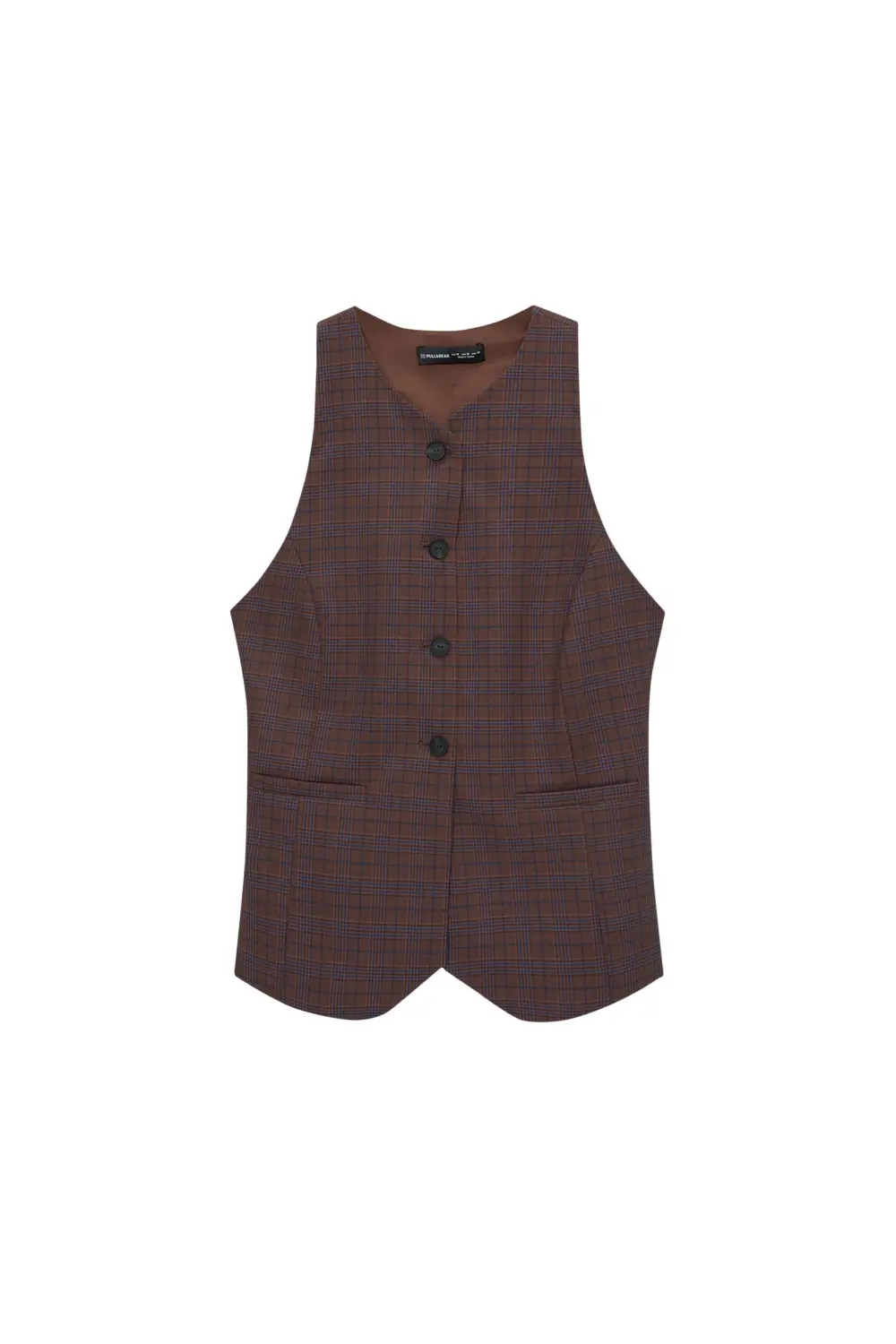 Checked vest