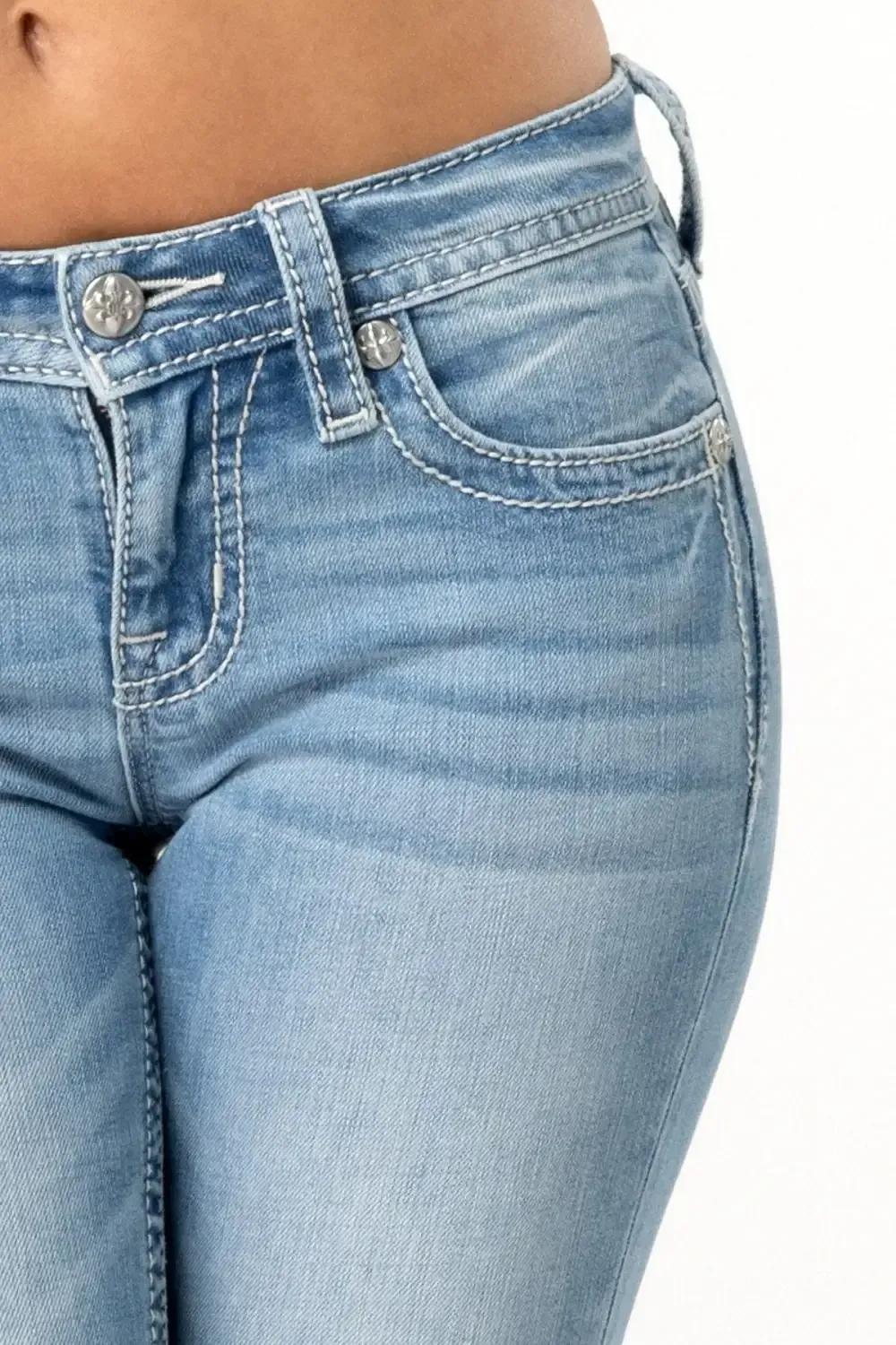 Rebel With A Cross Bootcut Jeans