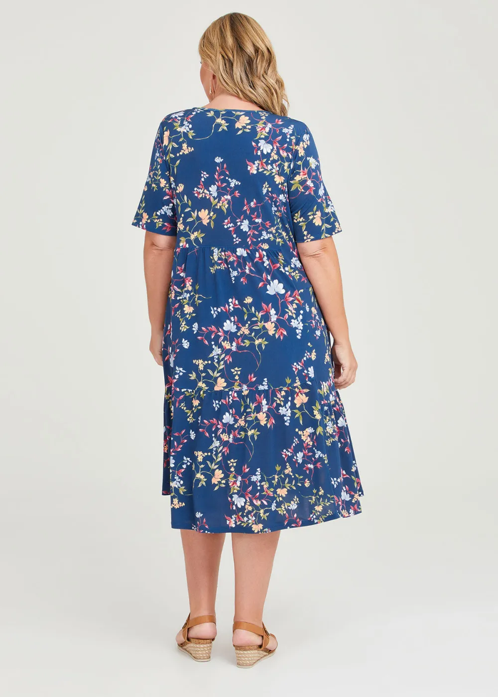 Fleur Print Tier Dress
