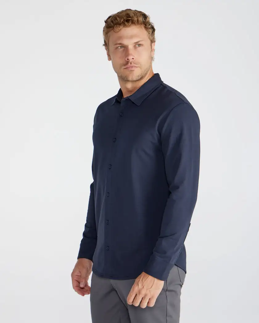 Lux Long Sleeve Button Down