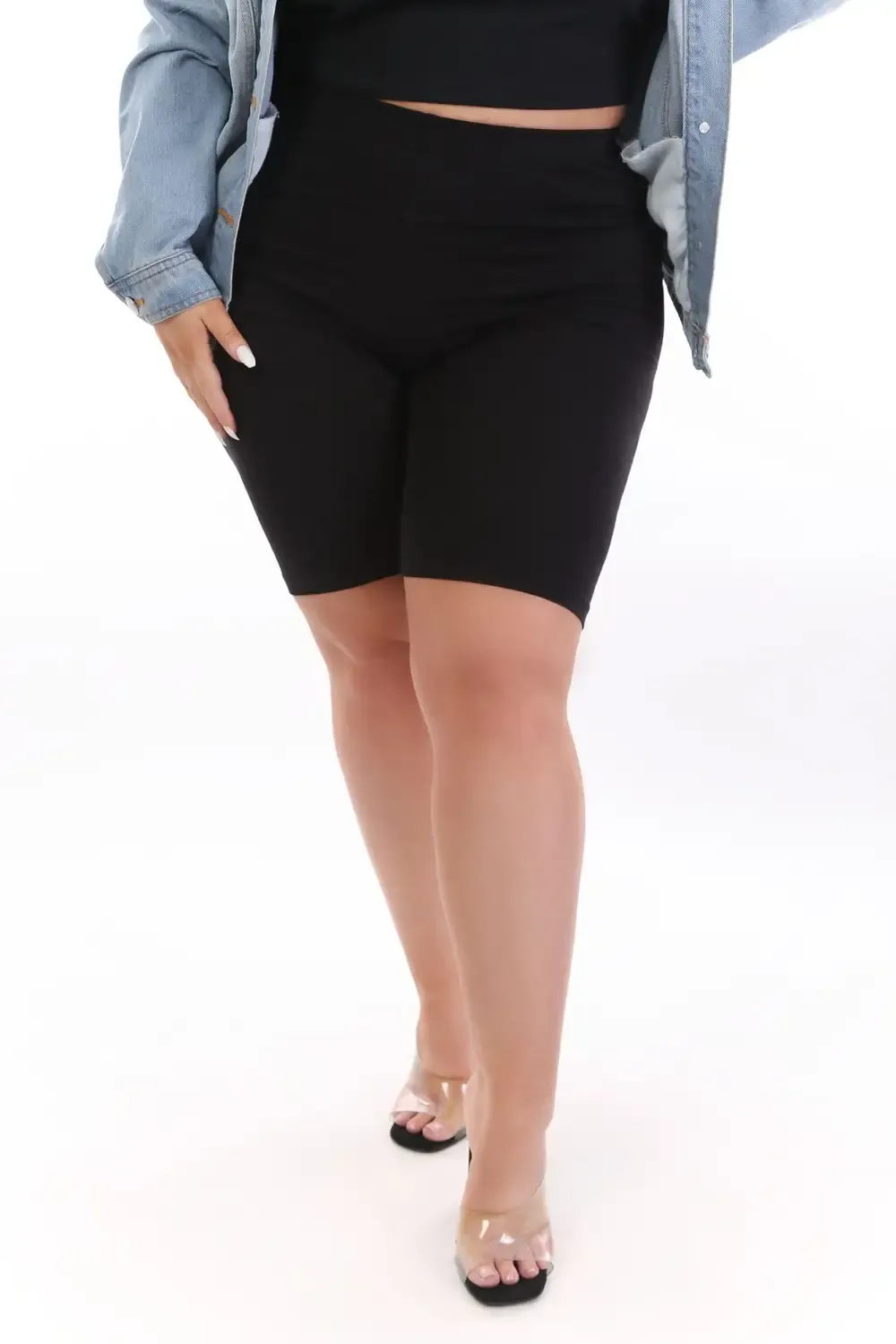 Natalee II Biker Shorts - Black