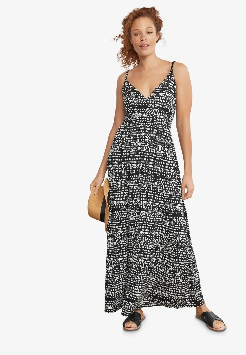 Knit Surplice Maxi Dress