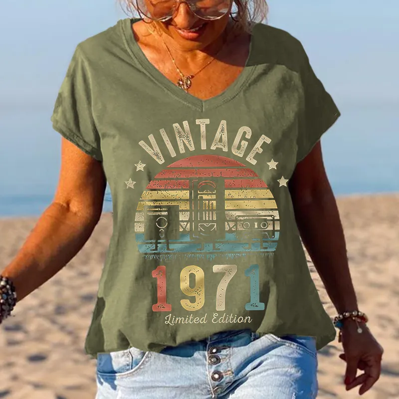 Vintage 1971 Limited Edition Printed Graphic Tees