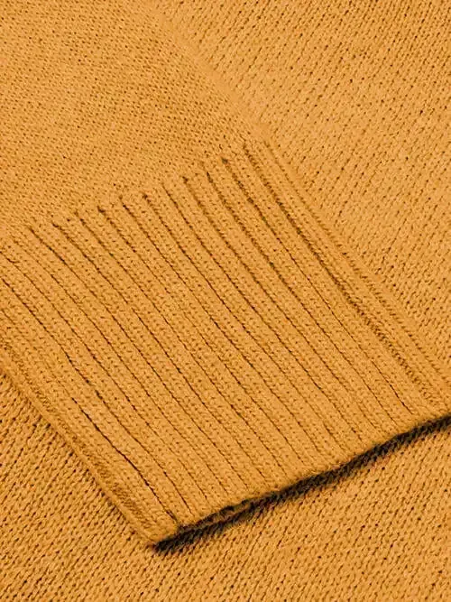 V-Neck Long Sleeve Knit Top Sweater AC