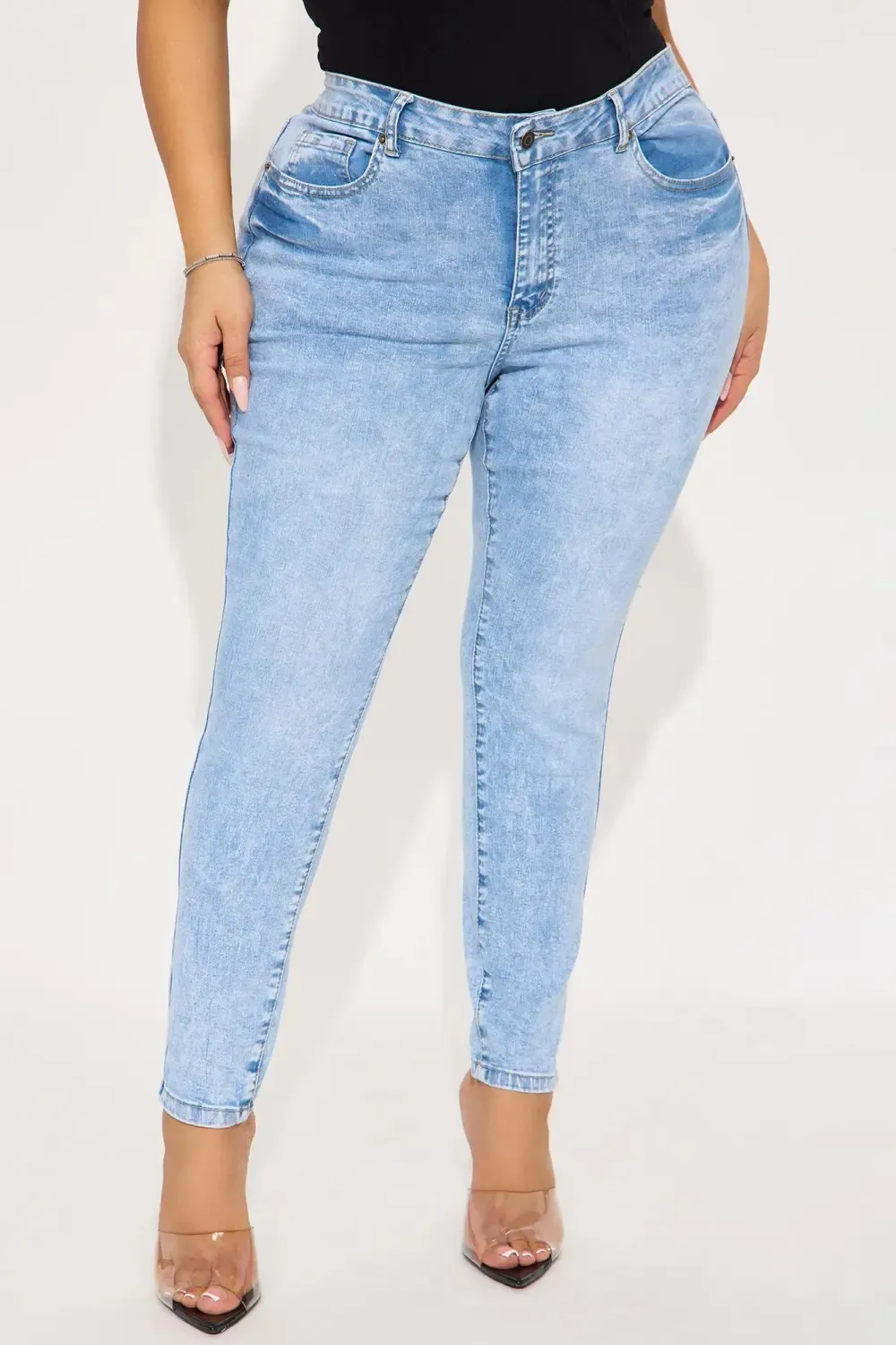Yes To Heaven Stretch Skinny - Light Wash