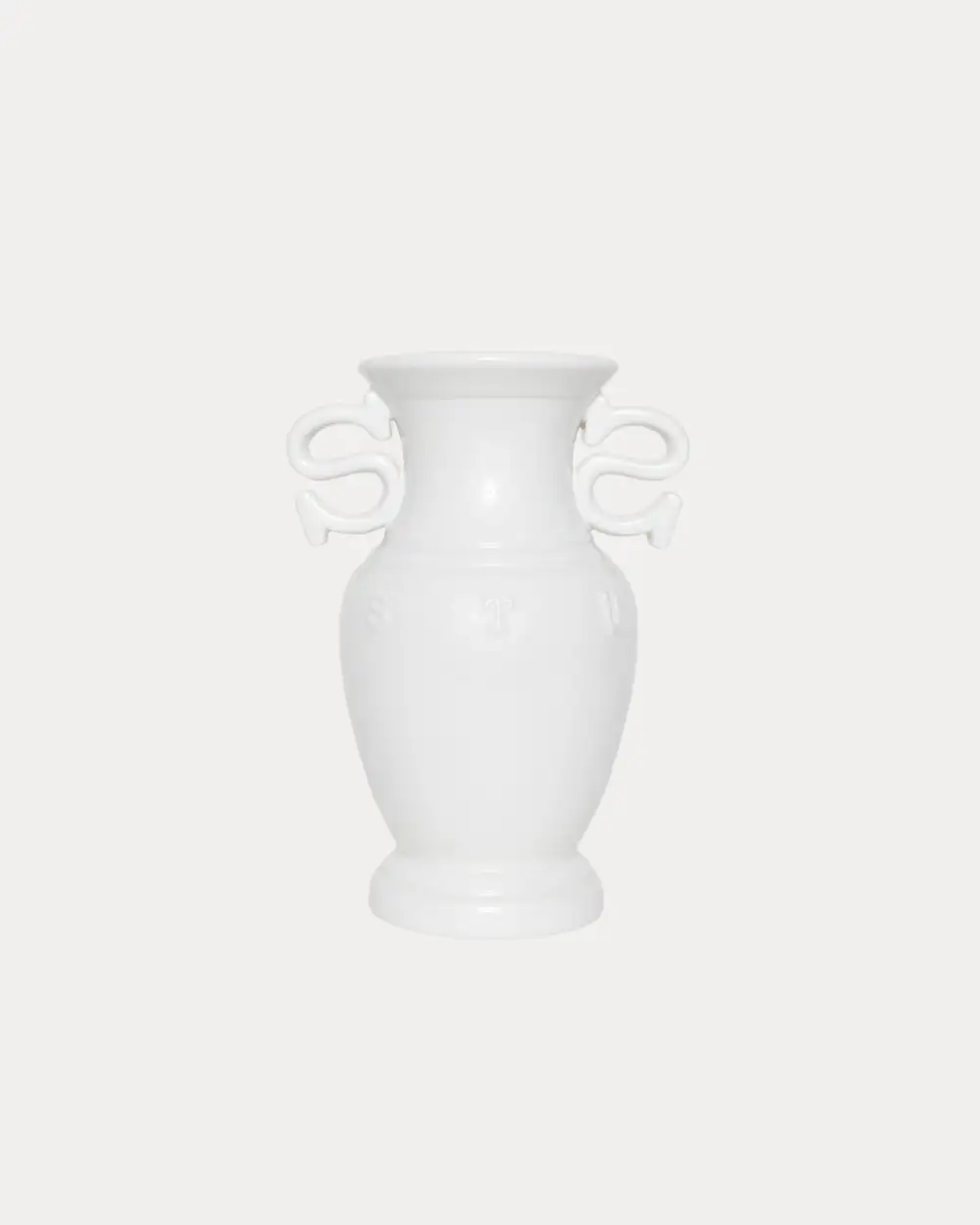 S HANDLE CERAMIC VASE