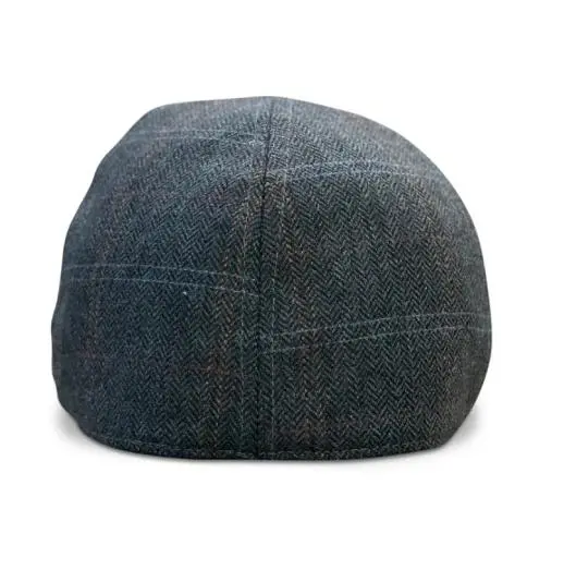 The Bourbon Boston Scally Cap - Smoke & Peat Plaid