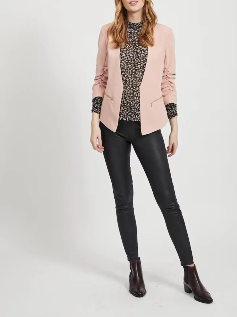 Plain Colored  No Lining Blazer