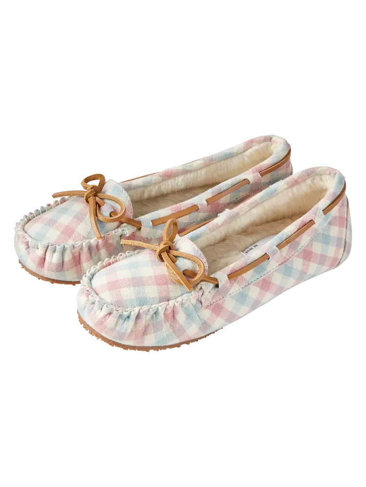 Women's Plaid Cabin Moccasins