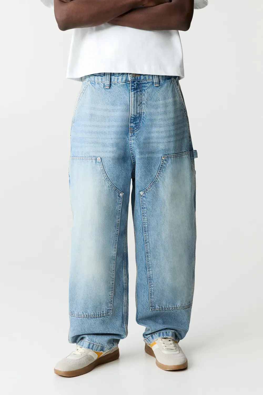 Wide-leg carpenter jeans