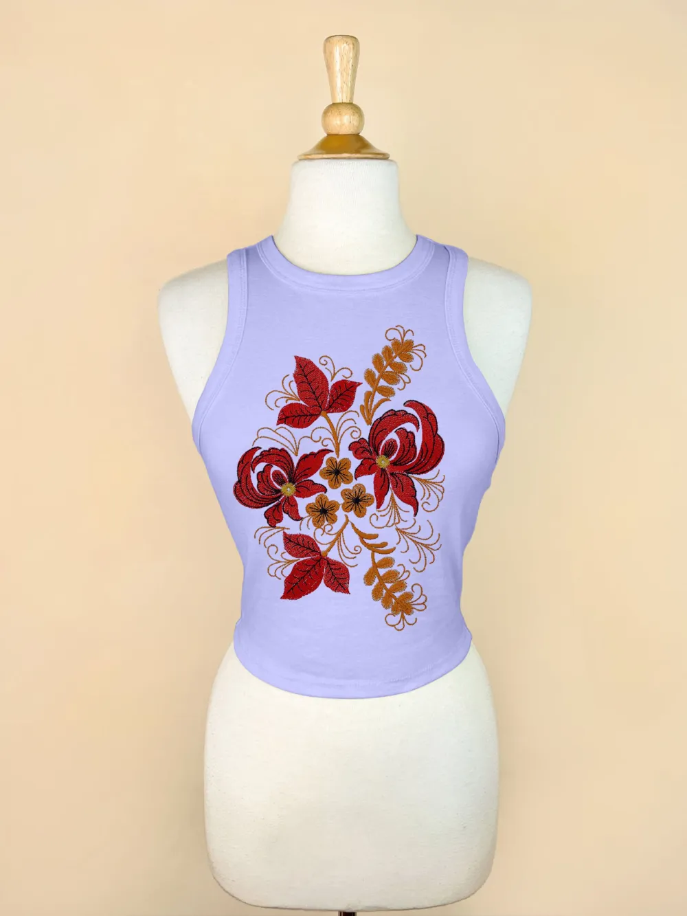 Vintage Floral Printed Vest
