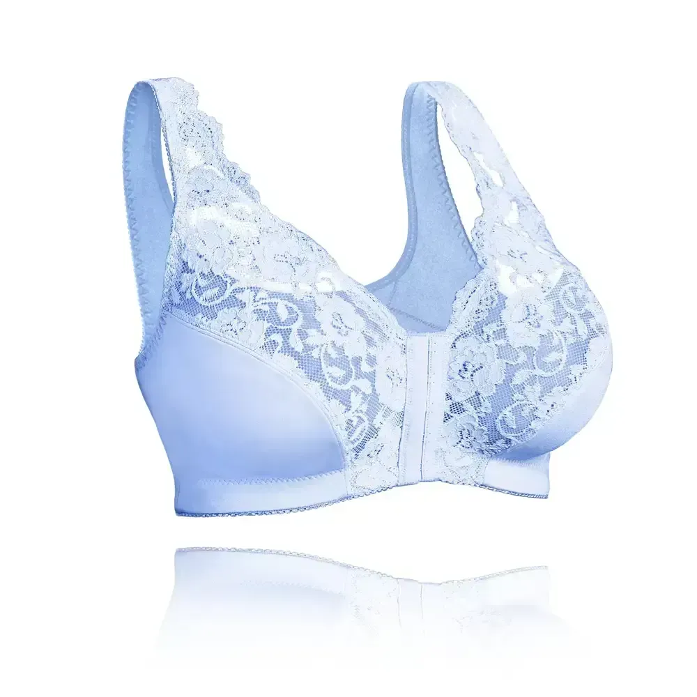 Front hooks, stretch-lace, super-lift, and posture correction �C ALL IN ONE BRA!