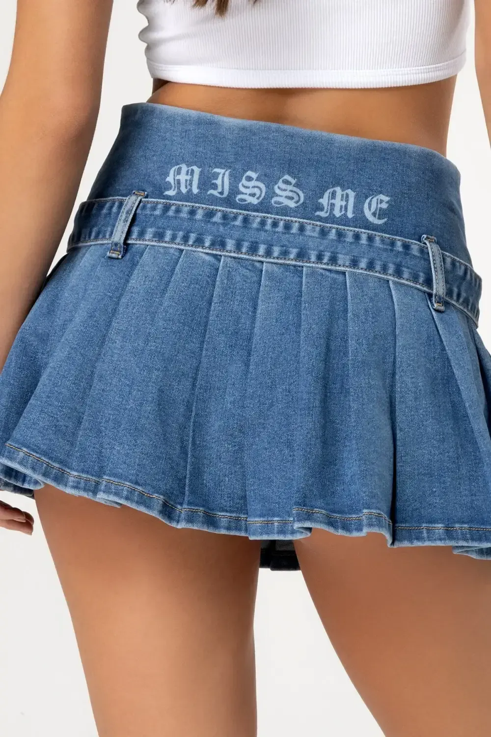 Leah Denim Mini Skirt