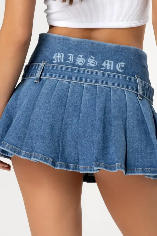 Leah Denim Mini Skirt