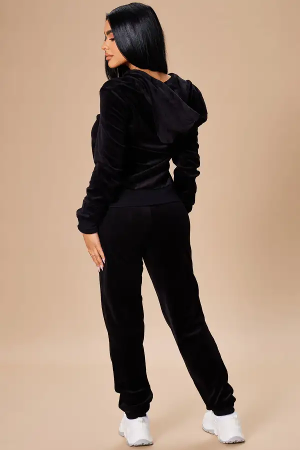 The Original Trendsetter Velour Set - Black