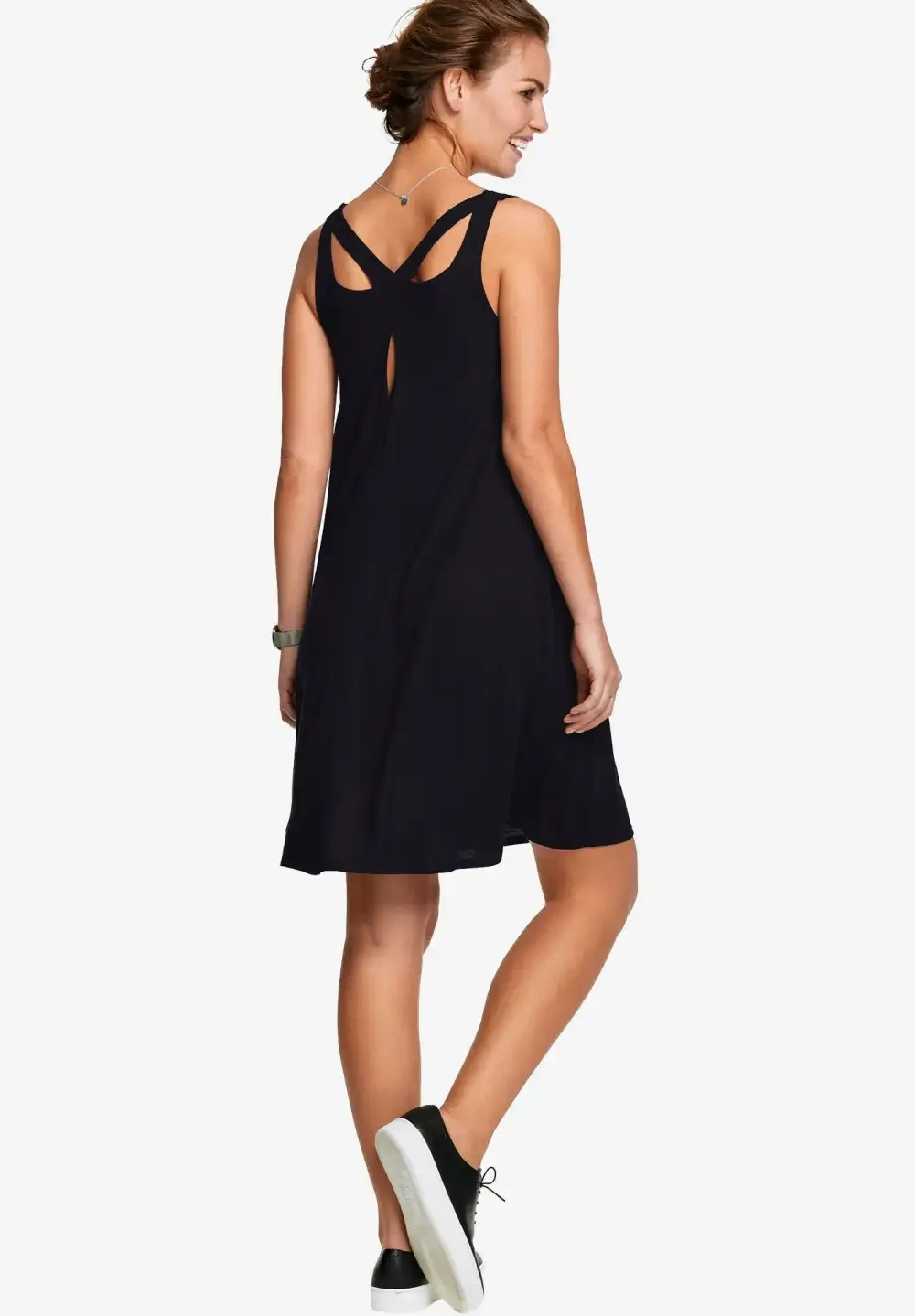 Crossover Back Tank Dress
