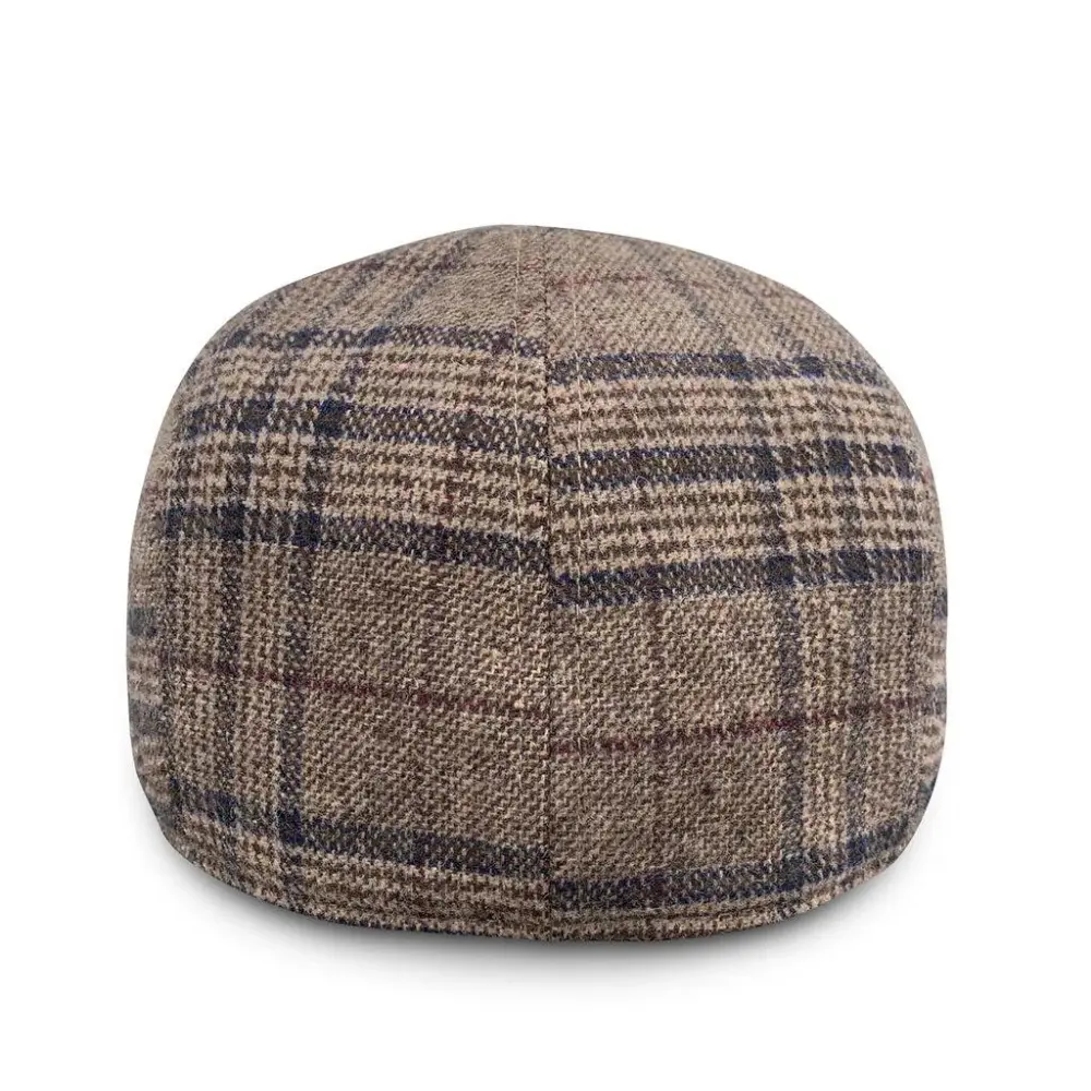 The Sunday Boston Scally Cap - Brown Amber & Navy