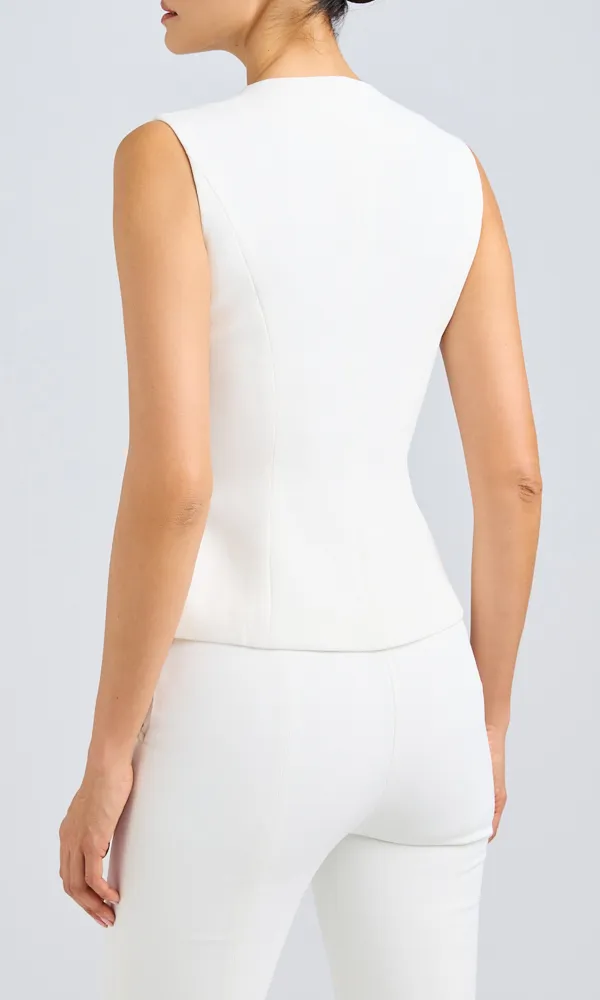 Susanna Crepe Vest
