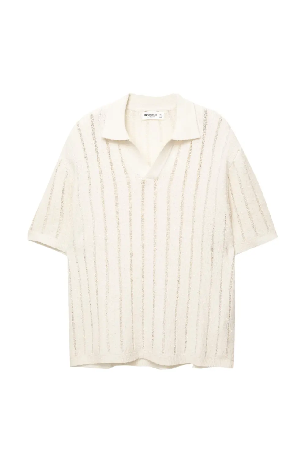 Short sleeve knit polo shirt