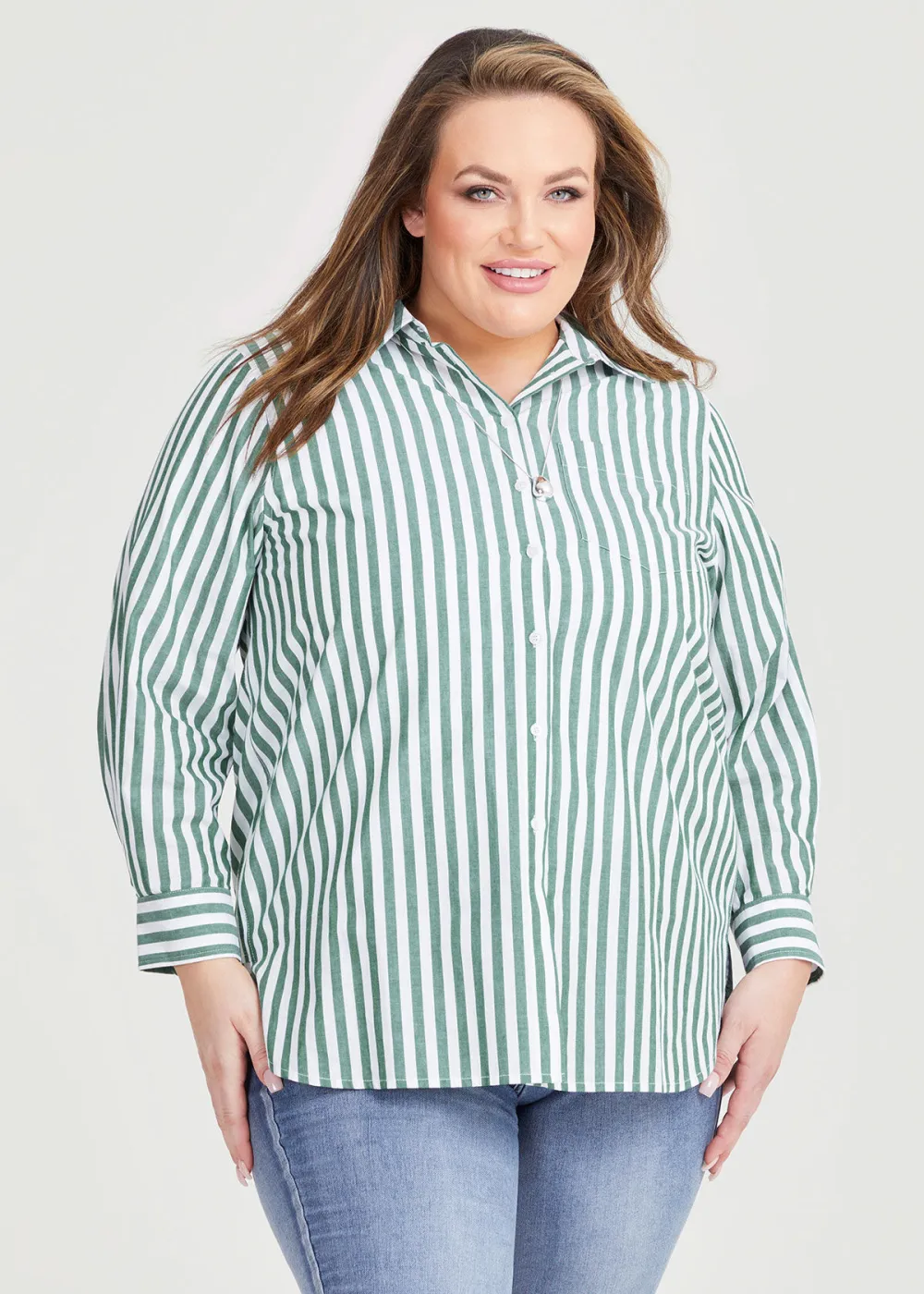 Cotton Bold Stripe Shirt