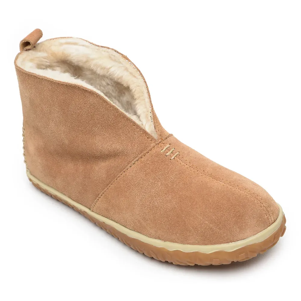 Minnetonka Women's Tucson Suede Slip On Bootie Slippers