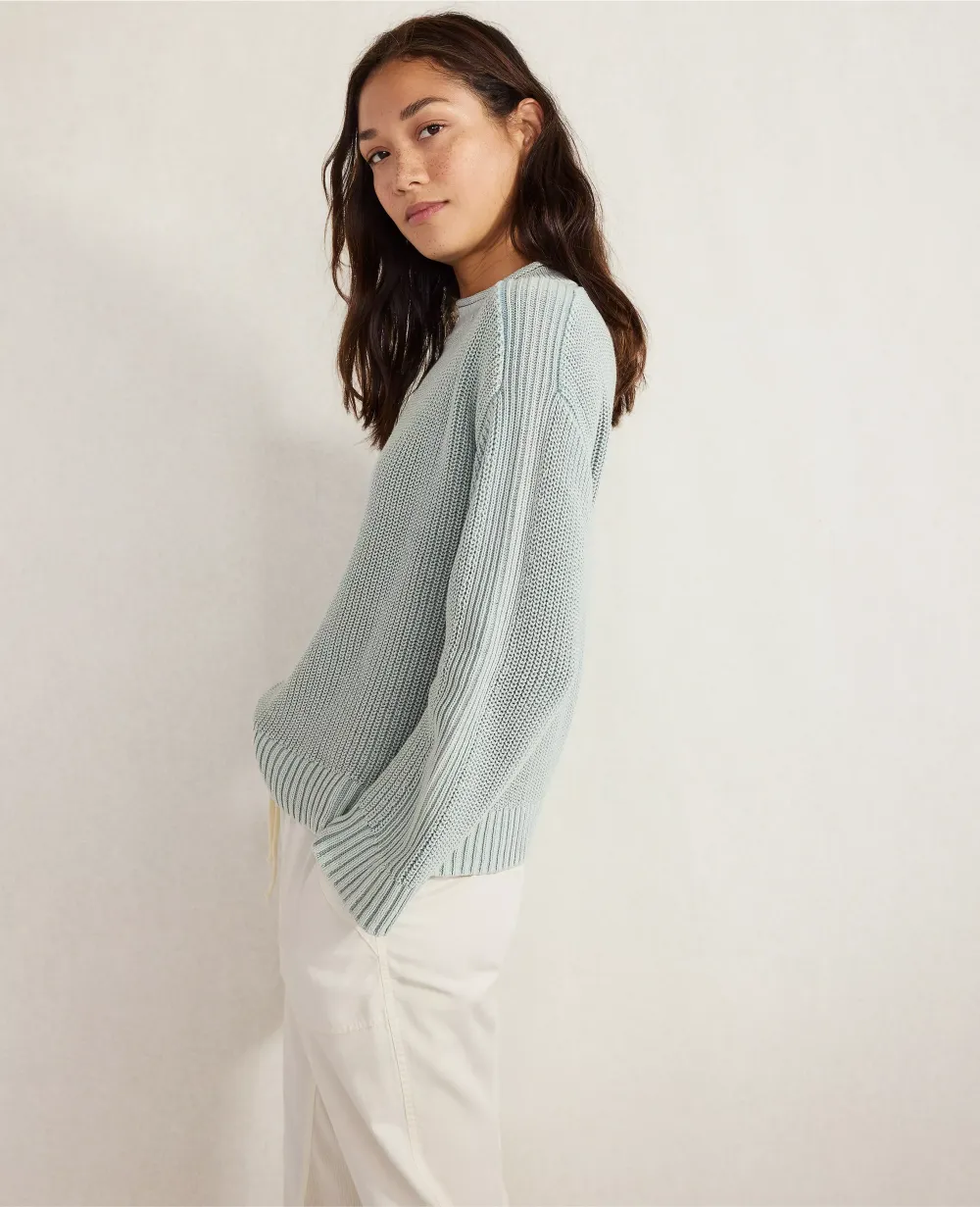 Haven Well Within Garment-Dyed Organic Cotton Roll Neck Sweater