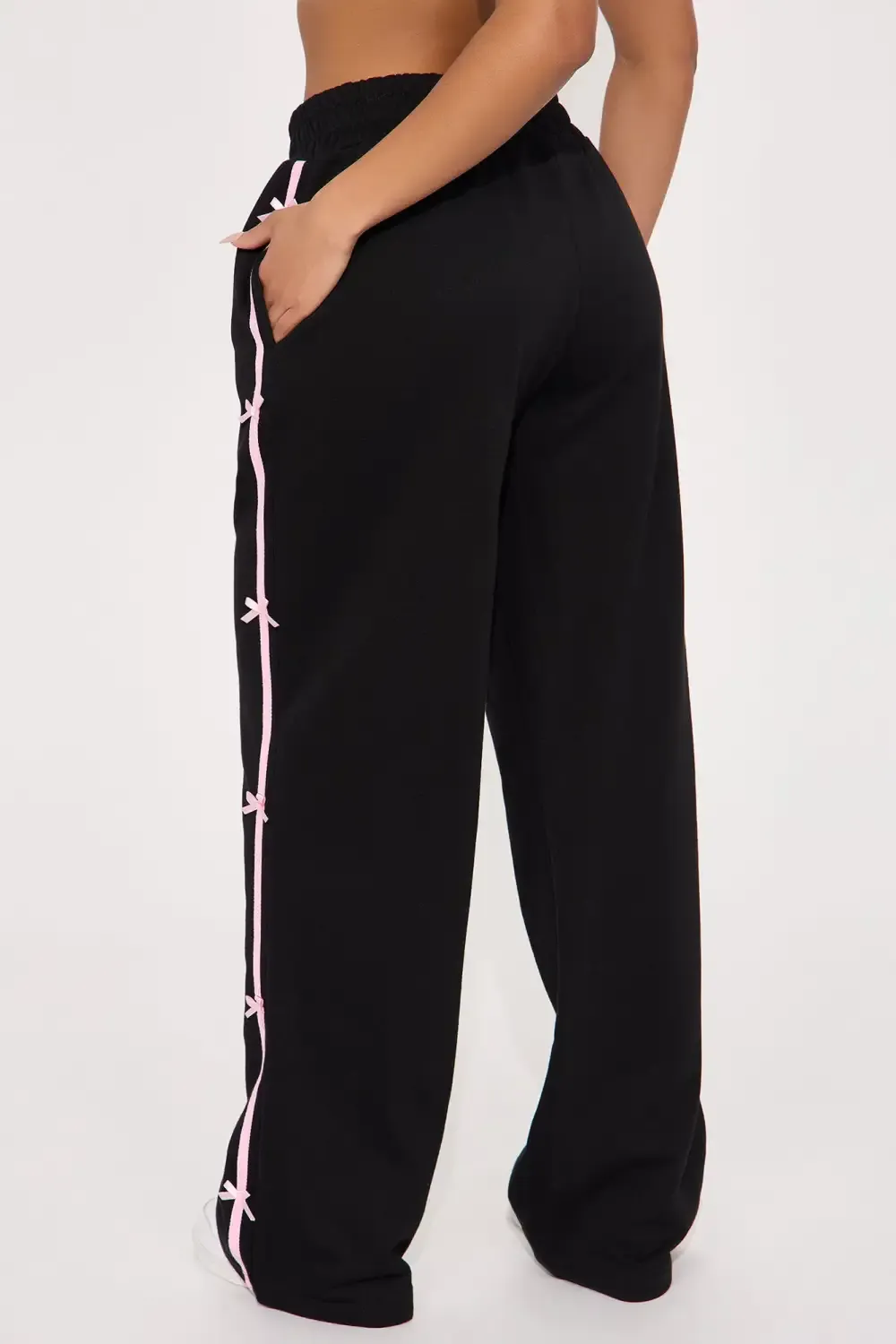 Pretty In Bows Track Pant - Black/combo