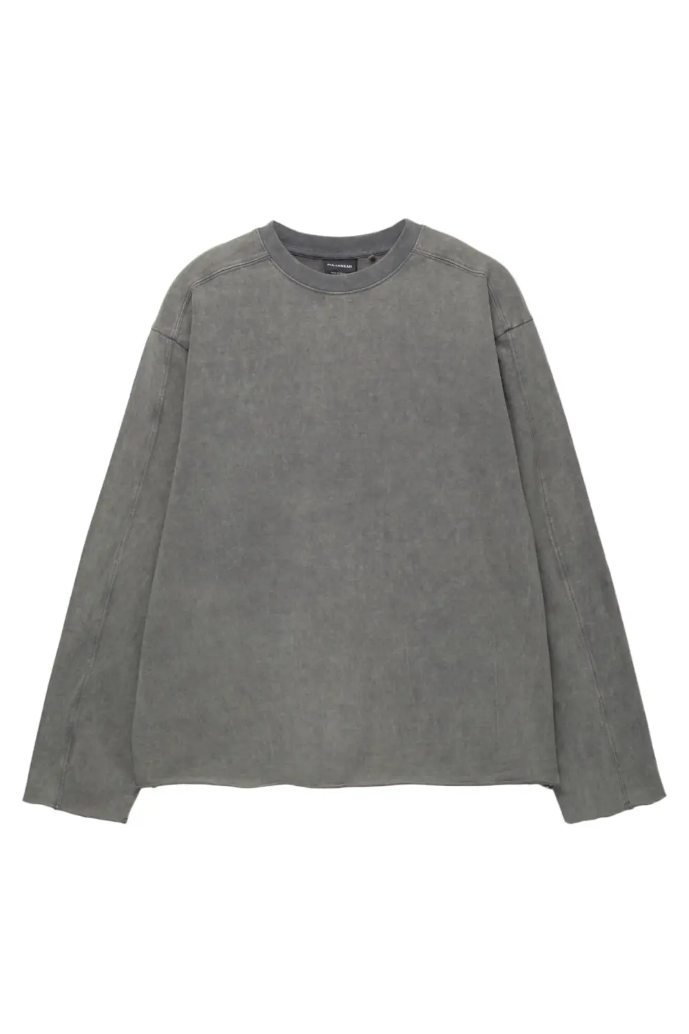 Faded T-shirt with frayed hem