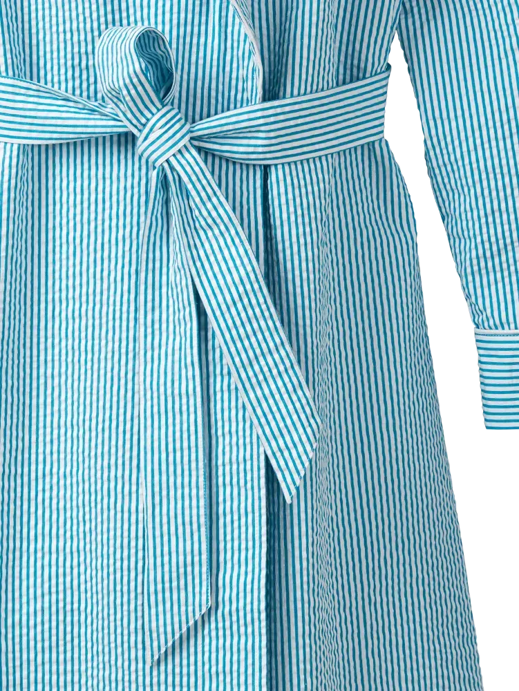 Women's Classic Seersucker Wrap Robe