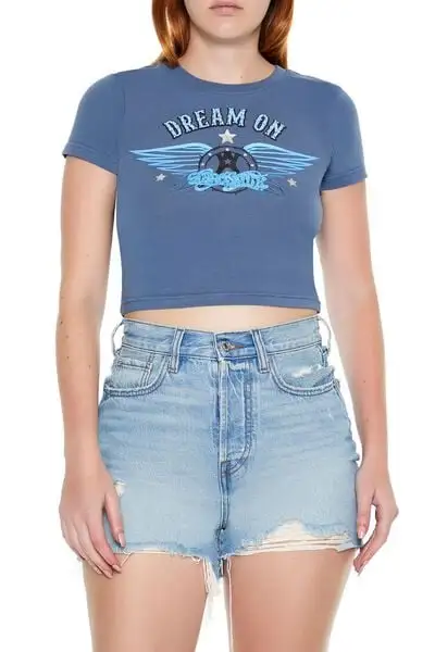 Dream On Aerosmith Crop Top